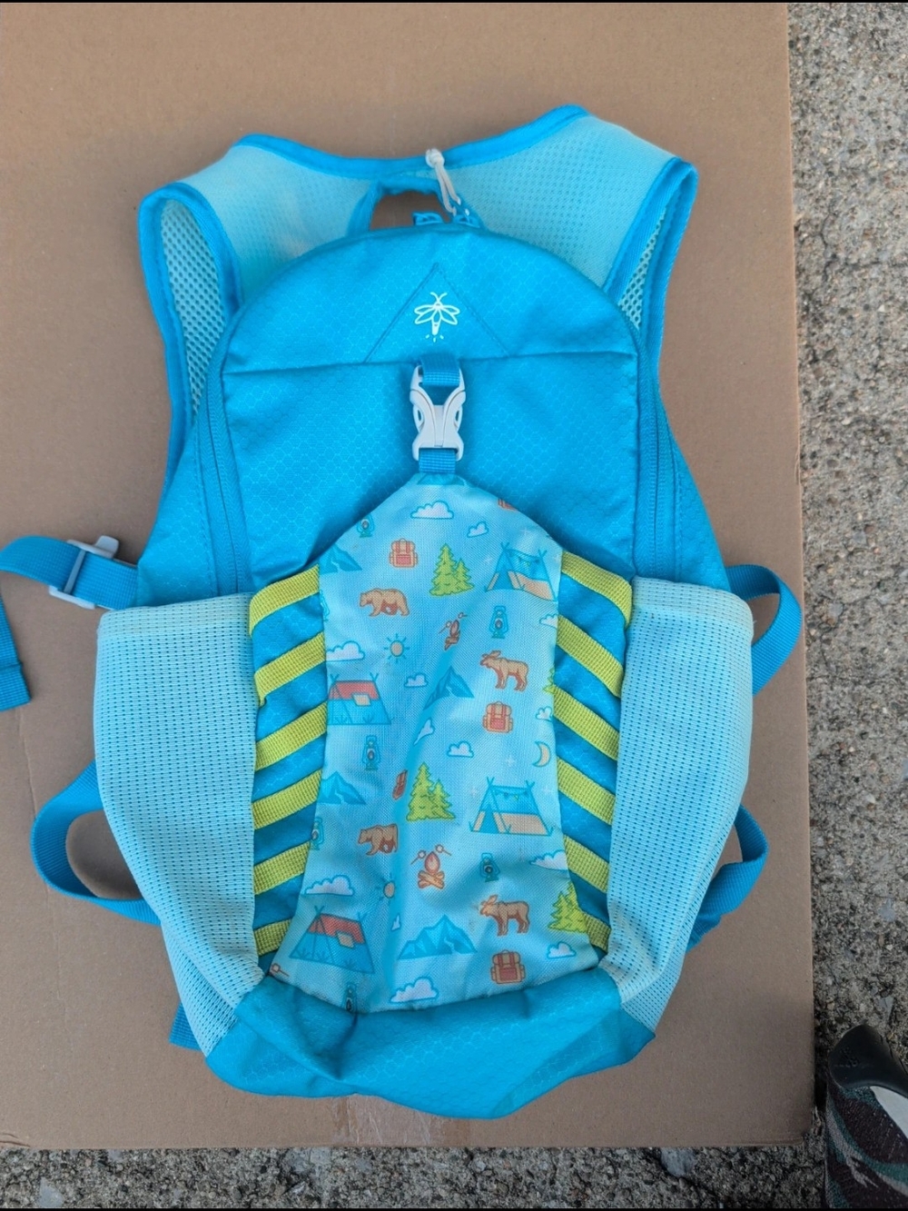 Kids Blue Outdoor Print Hydration Pack